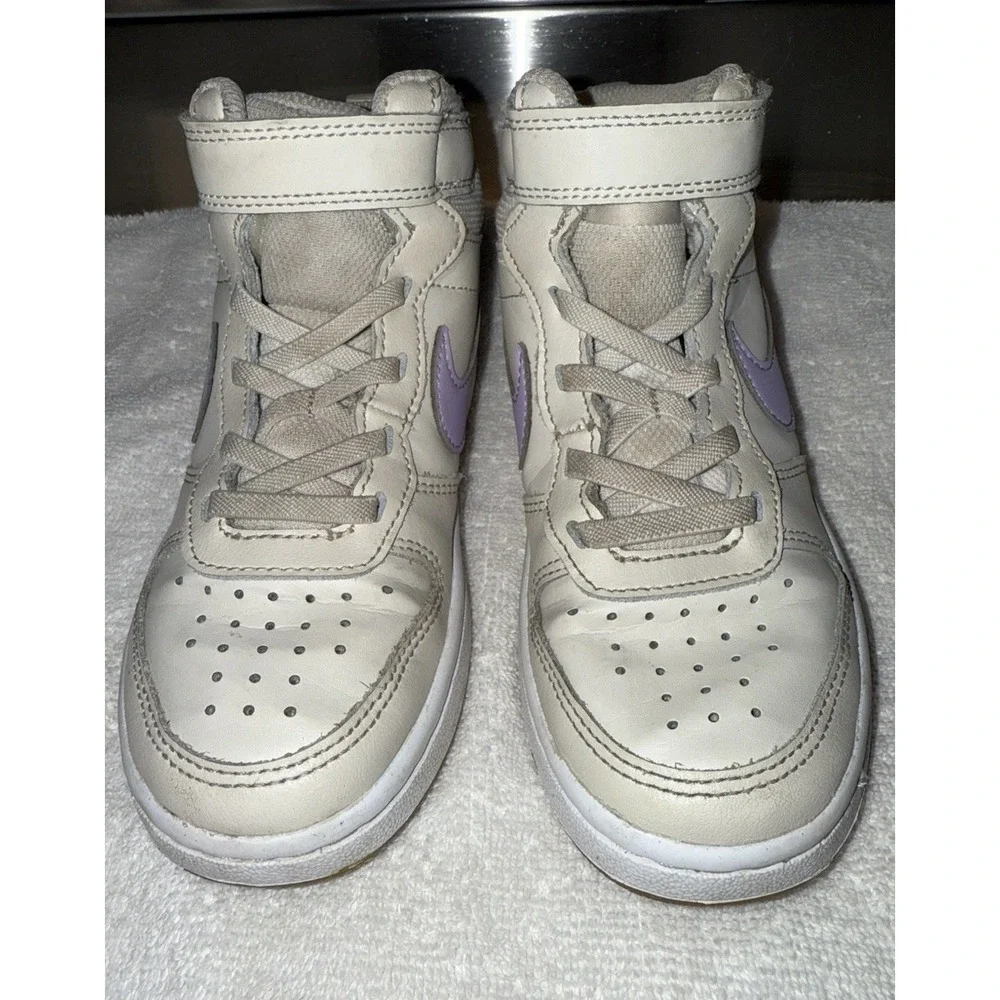 Nike Court Borough Kids Size 12C Mid 2 Lilac Sneakers‎